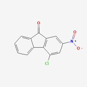 molecular formula C13H6ClNO3 B3367457 4-Chloro-2-nitro-9h-fluoren-9-one CAS No. 1785-34-8