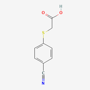 molecular formula C9H7NO2S B3367463 2-[(4-Cyanophenyl)sulfanyl]acetic acid CAS No. 17893-44-6