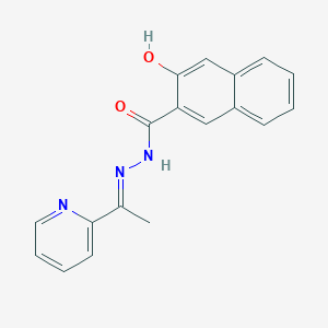 molecular formula C18H15N3O2 B336747 3-hydroxy-N-[1-(2-pyridyl)ethylideneamino]-2-naphthamide 