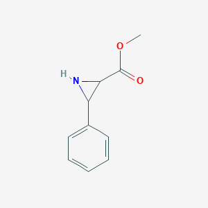 molecular formula C10H11NO2 B3367482 Methyl 3-phenylaziridine-2-carboxylate CAS No. 179092-78-5