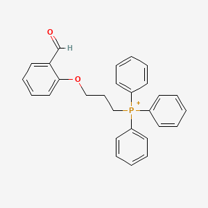 molecular formula C28H26O2P+ B3367495 2-(3-(Triphenylphosphoranyl)propoxy)benzaldehyde CAS No. 17954-76-6