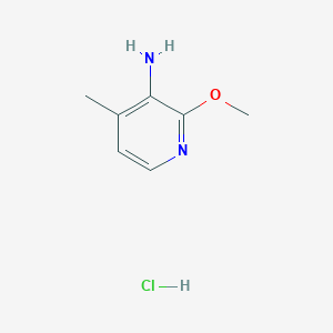 molecular formula C7H11ClN2O B3367516 2-Methoxy-4-methylpyridin-3-amine hydrochloride CAS No. 180087-79-0