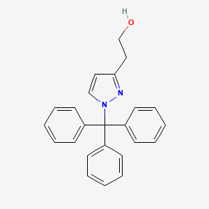molecular formula C24H22N2O B3367523 2-(1-Triphenylmethyl-3-pyrazolyl)ethanol CAS No. 180207-32-3