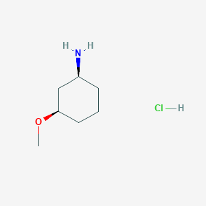 molecular formula C7H16ClNO B3367564 (1S,3R)-3-Methoxy-cyclohexylamine hydrochloride CAS No. 1821738-84-4