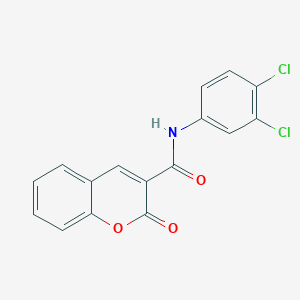 molecular formula C16H9Cl2NO3 B336757 N-(3,4-dichlorophenyl)-2-oxo-2H-chromene-3-carboxamide 