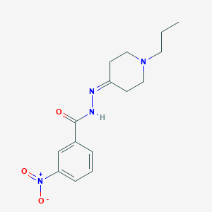 molecular formula C15H20N4O3 B336758 3-nitro-N'-(1-propyl-4-piperidinylidene)benzohydrazide 