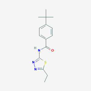 molecular formula C15H19N3OS B336762 4-tert-butyl-N-(5-ethyl-1,3,4-thiadiazol-2-yl)benzamide 