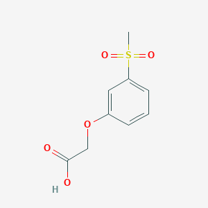 molecular formula C9H10O5S B3367662 2-(3-Methanesulfonylphenoxy)acetic acid CAS No. 1878-78-0