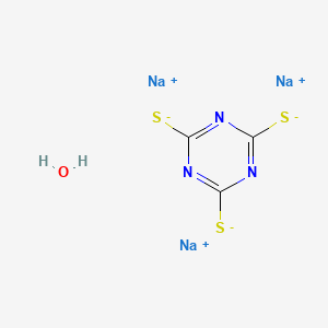 molecular formula C3H2N3Na3OS3 B3367668 三硫氰酸三钠盐水合物 CAS No. 188661-09-8