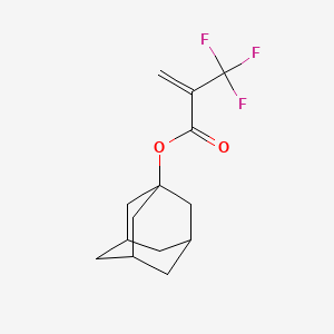 molecular formula C14H17F3O2 B3367675 金刚烷基-2-三氟甲基丙烯酸酯 CAS No. 188739-82-4