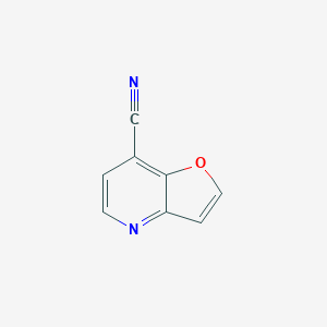 molecular formula C8H4N2O B3367704 Furo[3,2-b]pyridine-7-carbonitrile CAS No. 190957-95-0