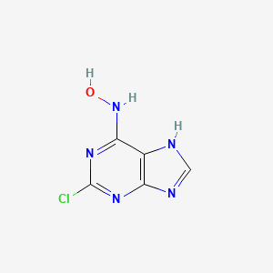 molecular formula C5H4ClN5O B3367708 2-Chloro-N-hydroxyadenine CAS No. 19152-67-1