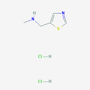 molecular formula C5H10Cl2N2S B3367726 Methyl-thiazol-5-ylmethyl-amine dihydrochloride CAS No. 1923088-56-5