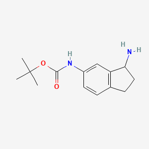 molecular formula C14H20N2O2 B3367756 (3-Amino-indan-5-yl)-carbamic acid tert-butyl ester CAS No. 194028-94-9