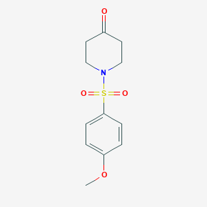 molecular formula C12H15NO4S B3367788 1-(4-Methoxybenzenesulfonyl)piperidin-4-one CAS No. 196085-08-2