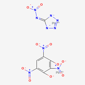 molecular formula C7HN9O10Pb2 B3367799 Lead, (N-nitro-1H-tetrazol-5-aminato)(2,4,6-trinitro-1,3-benzenediolato(2-))di- CAS No. 19651-80-0