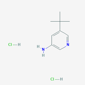 molecular formula C9H15ClN2 B3367806 5-(Tert-butyl)pyridin-3-amine dihydrochloride CAS No. 1965308-97-7