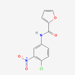 molecular formula C11H7ClN2O4 B3367828 N-(4-chloro-3-nitrophenyl)furan-2-carboxamide CAS No. 196943-44-9