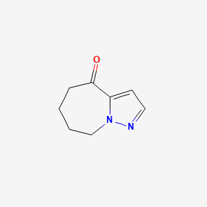 molecular formula C8H10N2O B3367833 5,6,7,8-Tetrahydro-4H-pyrazolo[1,5-a]azepin-4-one CAS No. 197094-20-5