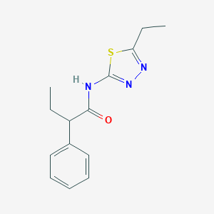 molecular formula C14H17N3OS B336788 N-(5-ethyl-1,3,4-thiadiazol-2-yl)-2-phenylbutanamide 