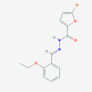 molecular formula C14H13BrN2O3 B336789 5-bromo-N'-(2-ethoxybenzylidene)-2-furohydrazide 