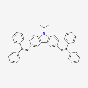 molecular formula C43H35N B3367897 3,6-bis-(2,2-Diphenylethenyl)-9-(1-methylethyl)-9H-carbazole CAS No. 200697-94-5