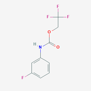 molecular formula C9H7F4NO2 B3367907 2,2,2-三氟乙基 N-(3-氟苯基)氨基甲酸酯 CAS No. 200876-84-2
