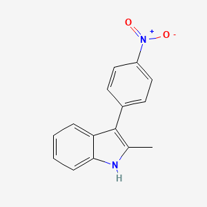molecular formula C15H12N2O2 B3367922 2-methyl-3-(4-nitrophenyl)-1H-indole CAS No. 2013-84-5