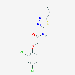 molecular formula C12H11Cl2N3O2S B336793 2-(2,4-dichlorophenoxy)-N-(5-ethyl-1,3,4-thiadiazol-2-yl)acetamide 