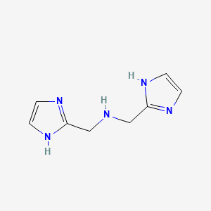 molecular formula C8H11N5 B3367947 Bis-(1H-imidazol-2-ylmethyl)-amine CAS No. 201939-15-3