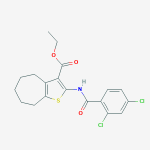 ethyl 2-[(2,4-dichlorobenzoyl)amino]-5,6,7,8-tetrahydro-4H-cyclohepta[b]thiophene-3-carboxylate