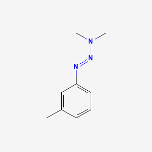 molecular formula C9H13N3 B3367965 1-(m-Tolyl)-3,3-dimethyltriazine CAS No. 20241-03-6
