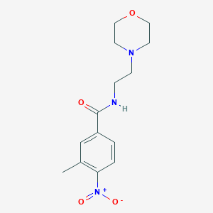 molecular formula C14H19N3O4 B336798 4-nitro-3-methyl-N-[2-(4-morpholinyl)ethyl]benzamide 