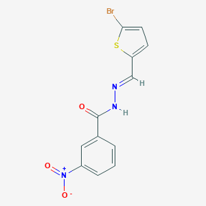 molecular formula C12H8BrN3O3S B336799 N'-[(5-bromo-2-thienyl)methylene]-3-nitrobenzohydrazide 