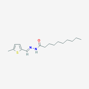 molecular formula C16H26N2OS B336800 N'-[(5-methyl-2-thienyl)methylene]decanohydrazide 