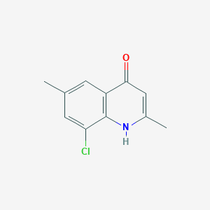 molecular formula C11H10ClNO B3368031 8-Chloro-2,6-dimethyl-4-quinolinol CAS No. 203626-33-9