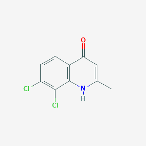 molecular formula C10H7Cl2NO B3368034 7,8-Dichloro-4-hydroxy-2-methylquinoline CAS No. 203626-50-0