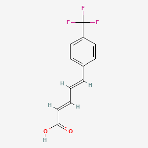 molecular formula C12H9F3O2 B3368042 (2E,4E)-5-(4-(Trifluoromethyl)phenyl)penta-2,4-dienoic acid CAS No. 203722-39-8