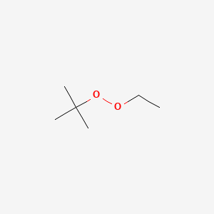molecular formula C6H14O2 B3368060 Peroxide, 1,1-dimethylethyl ethyl CAS No. 20396-54-7