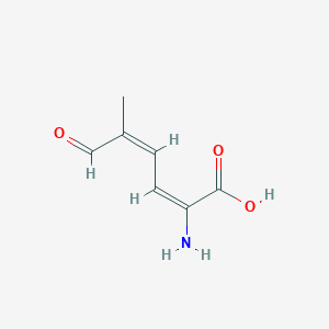 (2E,4Z)-2-amino-5-methyl-6-oxohexa-2,4-dienoic acid