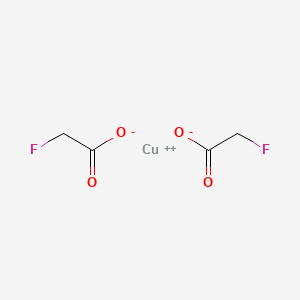 molecular formula C4H4CuF2O4 B3368073 Copper (II) fluoroacetate CAS No. 20424-95-7