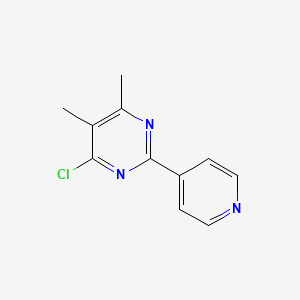 molecular formula C11H10ClN3 B3368082 4-Chloro-5,6-dimethyl-2-(pyridin-4-yl)pyrimidine CAS No. 204394-62-7