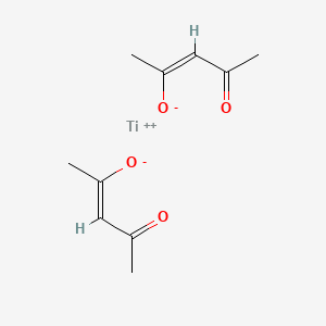 molecular formula C10H14O4Ti B3368093 Bis(pentane-2,4-dionato-O,O')titanium CAS No. 20492-39-1