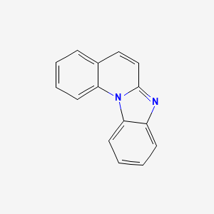 molecular formula C15H10N2 B3368101 Benzimidazo[1,2-a]quinoline CAS No. 205-54-9