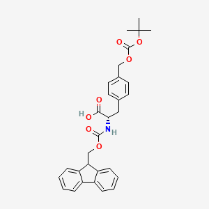 molecular formula C30H31NO7 B3368111 Fmoc-L-phe(4-ch2-O-Boc) CAS No. 205181-69-7