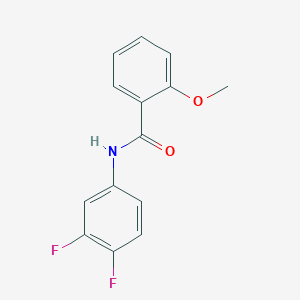 molecular formula C14H11F2NO2 B336812 N-(3,4-difluorophenyl)-2-methoxybenzamide 