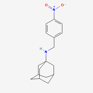 molecular formula C17H22N2O2 B3368206 1-Adamantyl(4-nitrobenzyl)amine CAS No. 206053-11-4