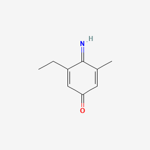 molecular formula C9H11NO B3368227 3-Ethyl-4-imino-5-methyl-2,5-cyclohexadien-1-one CAS No. 206439-01-2