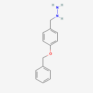 molecular formula C14H16N2O B3368258 (4-Benzyloxy-benzyl)-hydrazine CAS No. 207233-86-1