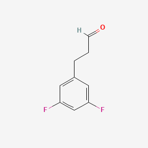 molecular formula C9H8F2O B3368272 3-(3,5-二氟苯基)丙醛 CAS No. 207462-72-4
